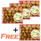 WOHO Dry Raw Maca Root Large (Peruvian Ginseng) 8oz - Buy 3 Get 1 FREE